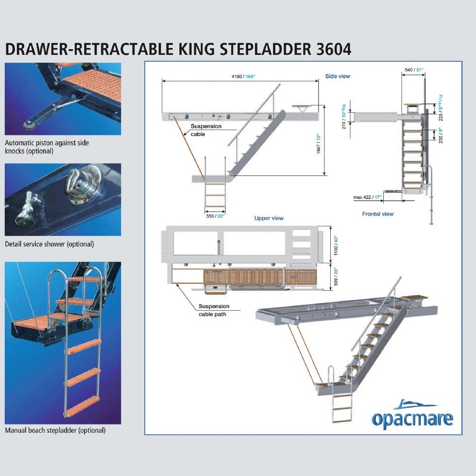Opacmare Rotating Side Boarding Ladder 3604
