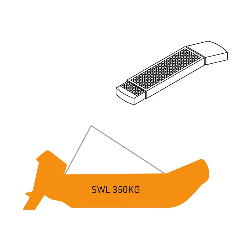 Rotating Passerelle/Single Point Lift For Tenders with Outboard Engines - SWL 350kg