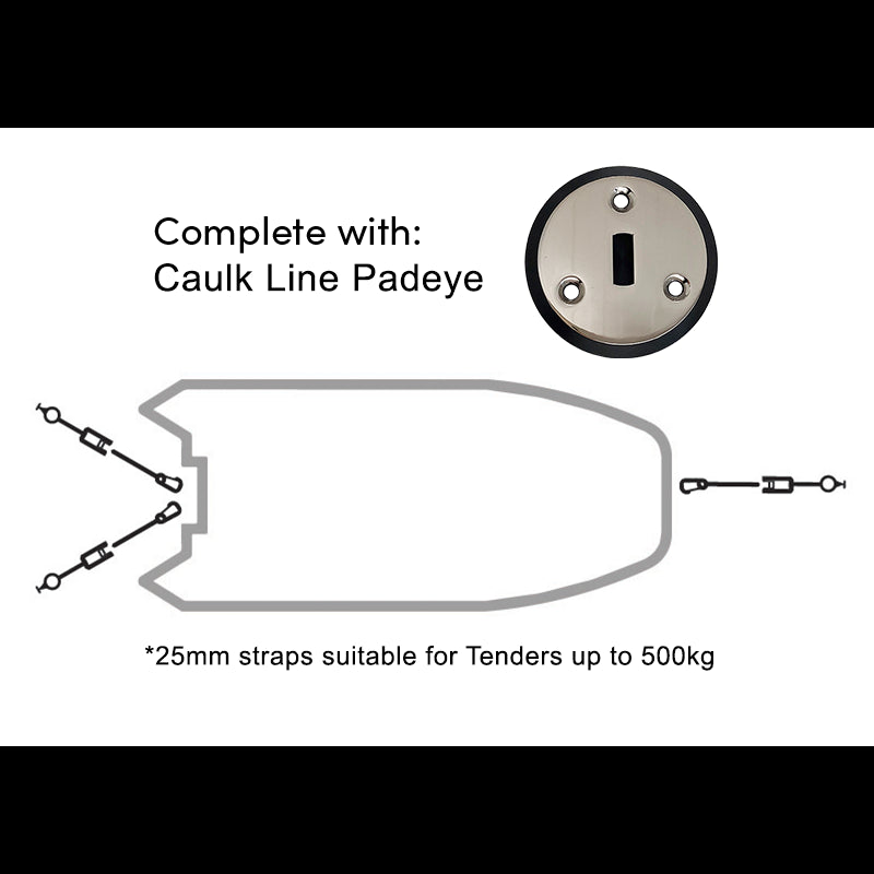 Padeye Kit - Caulk Line x 3