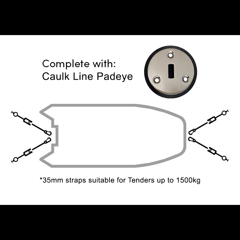 Padeye Kit - Caulk Line x 4