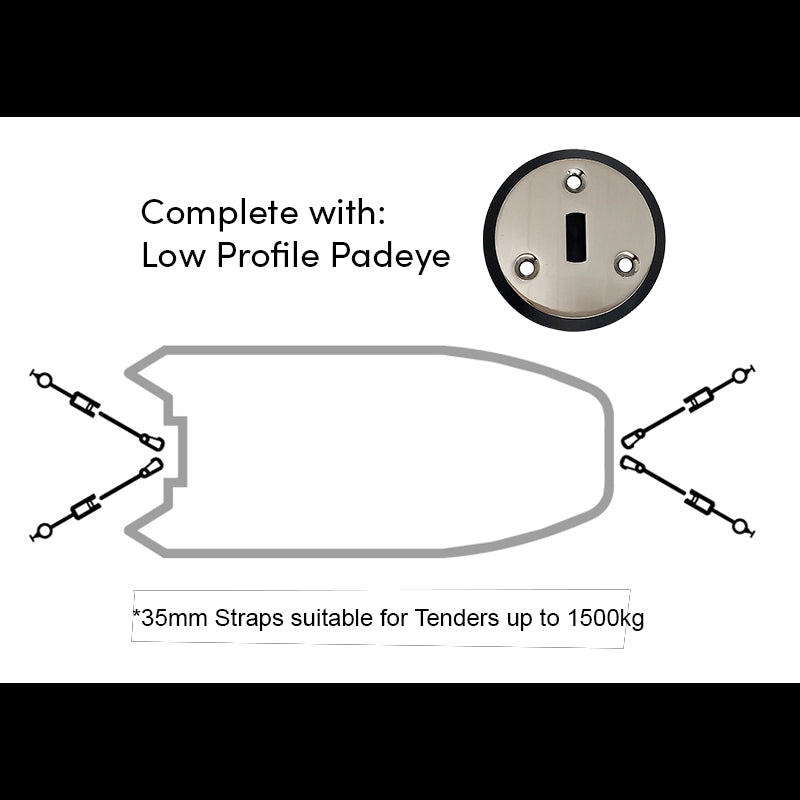 Padeye Kit - Low Profile x 4