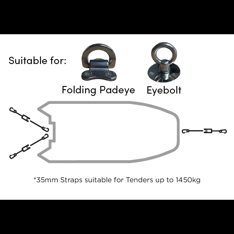 Bow and Stern Snap Hook Kit 1.2m