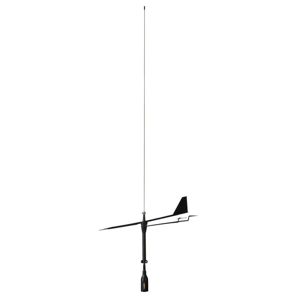 Supergain BLACK SWAN VHF Antenna W/Indicator SS Whip3dB 850mm 20m