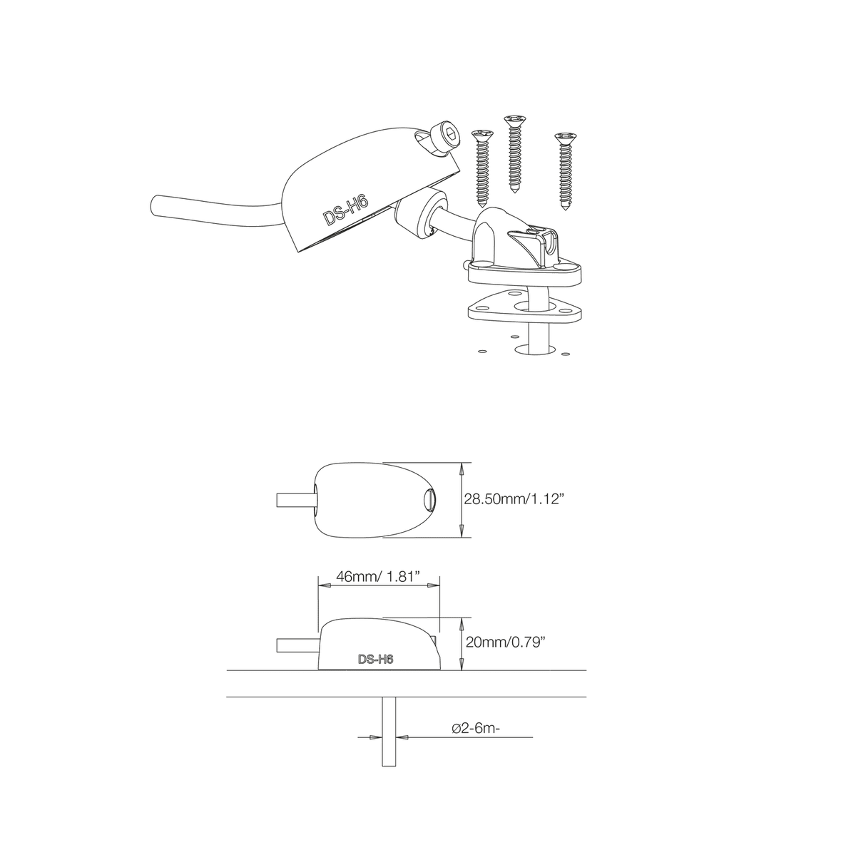 DS-H6 Small Horizontal Cable Seal