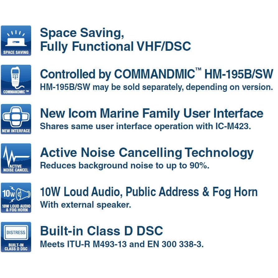 Icom VHF/DSC Marine Radio IC-M400BB