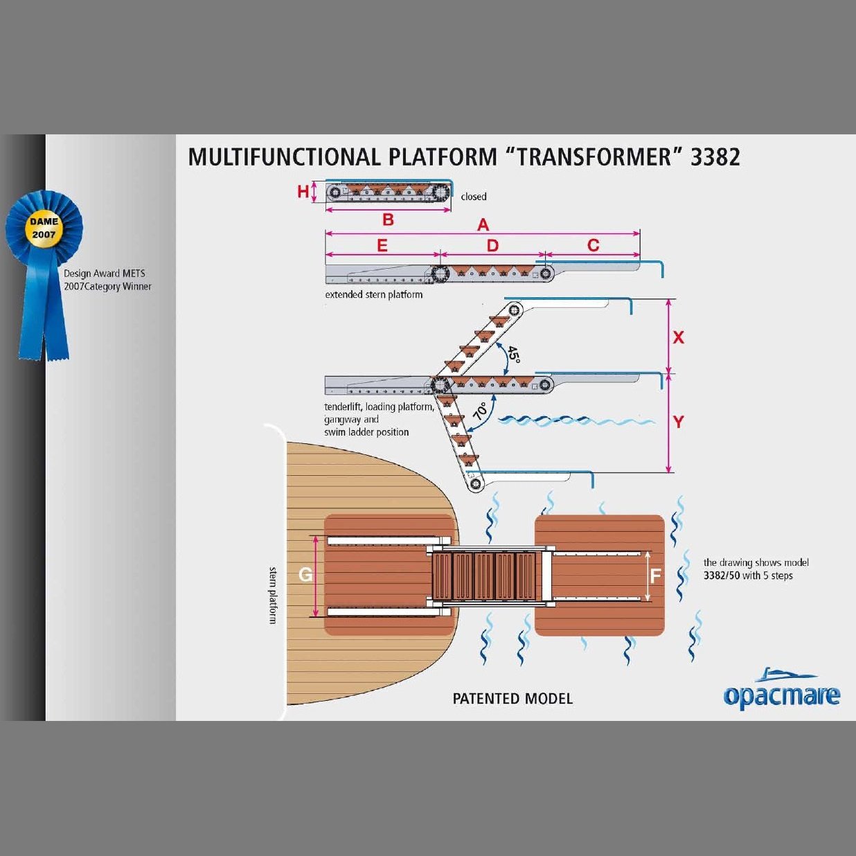 Opacmare Multifunctional Transformer Platform 3382 Carbon Fibre