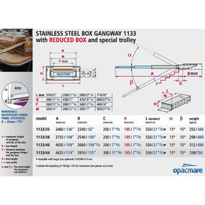 Opacmare Stainless Steel Compact Box Passerelle 1133