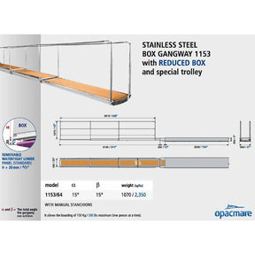 Opacmare Stainless Steel Wide Walkway Box Passerelle 1153