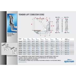 Opacmare Tender Lift 3300 - 3301 - 3302