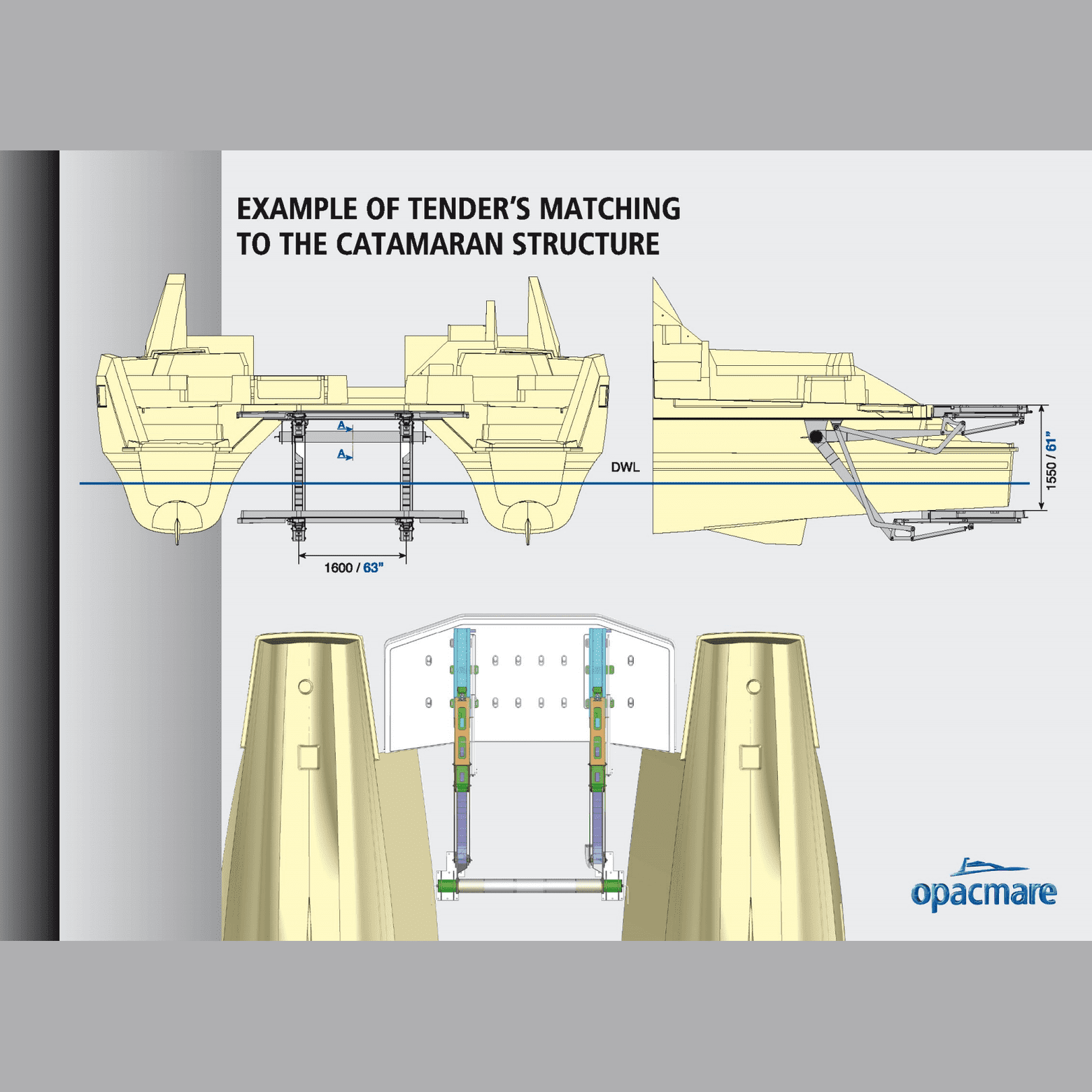 Opacmare Tender Lift For Catamaran