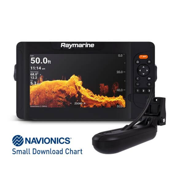 Raymarine Element 9 HV with Navionics chart and transducer