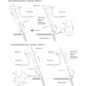 LMB-A1 Self Levelling Radar Mount Backstay