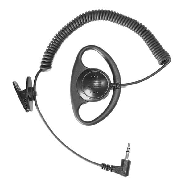 ICOM D-Ring earpiece for ICOM handhelds 3.5mm jack RX Only